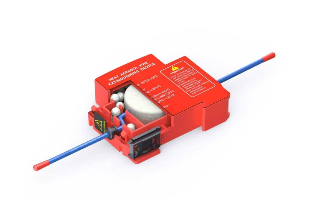 DIN Rail set Aerosol Automatic Fire Extinguisher Fire Protection breaker for distribution box - Other